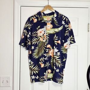 Danini Floral Hawaiian Shirt - Navy Dize XXL